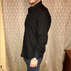 Hugo Boss | Men’s Black Button Up Dress Shirt Sz L